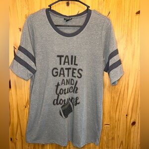Torrid Gray Short Sleeve Tee with Black Accents